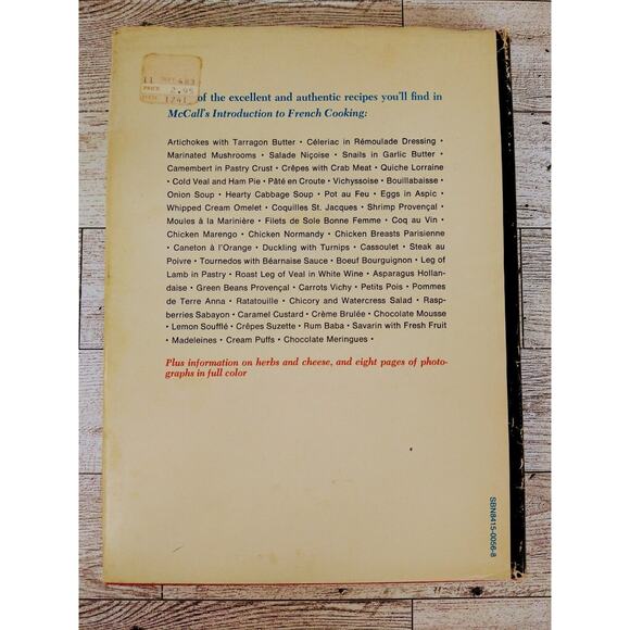 McCall's Introduction to French Cooking Vintage 1971 Cook Book Cookbook - Picture 10 of 14